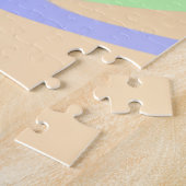 Blau-grüne Omerwassermarmor bohu fett Muster Puzzle (Seite)