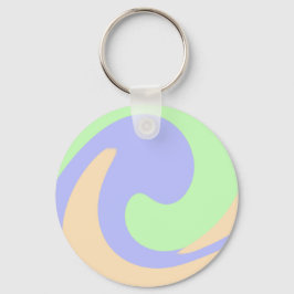 Blau-grüne Omerwassermarmor bohu fett Muster Schlüsselanhänger