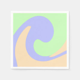 Blau-grüne Omerwassermarmor bohu fett Muster Serviette