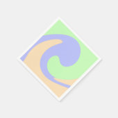 Blau-grüne Omerwassermarmor bohu fett Muster Serviette (Ecke)