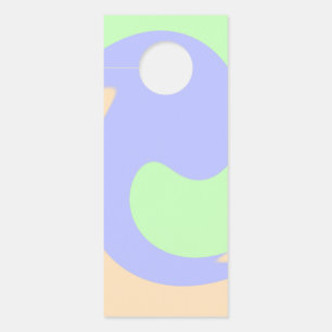 Blau-grüne Omerwassermarmor bohu fett Muster Türanhänger