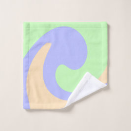 Blau-grüne Omerwassermarmor bohu fett Muster Waschlappen