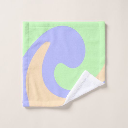 Blau-grüne Omerwassermarmor bohu fett Muster Waschlappen (Waschlappen)