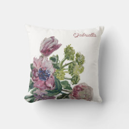 Blau-grüne Rosa Kissen