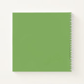 Blau-Grüne Schmetterlinge Notizblock (Rückseite)