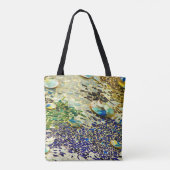 Blau Grüne Spanische Mosaik Tasche (Rückseite)