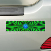 Blau - Grüne Stern Autoaufkleber (Auf Auto)