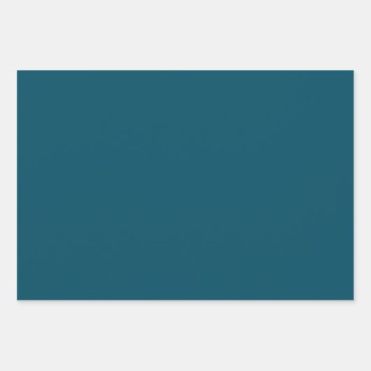 Blau-grüne Türkisfarbe Geschenkpapier Set (Vorderseite 3)