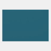 Blau-grüne Türkisfarbe Geschenkpapier Set (Vorderseite)