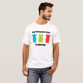 Blau, grüne und rote Gummibärchen Abbildung T-Shirt (Vorne ganz)