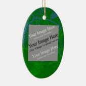 Blau grünen Hintergrund, Ihr Bild-TemplateSQ Keramikornament (Rechts)