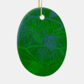 Blau grünen Hintergrund, Ihr Bild-TemplateSQ Keramikornament (Hinten)