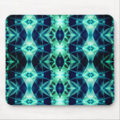 Blau-grüner Acrylrapport, Neon-Spiegelformen Mousepad (Vorne)