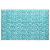 Blau-grünes Damaskusmuster Stoff (Fat Quarter (45,7 x 55,9 cm))