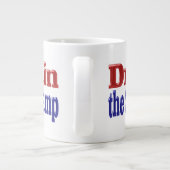 Blau-Halbtext im Sumpf zeichnen Jumbo-Tasse (Rückseite)