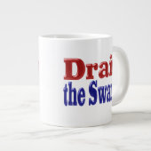 Blau-Halbtext im Sumpf zeichnen Jumbo-Tasse (Vorderseite Rechts)