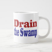 Blau-Halbtext im Sumpf zeichnen Jumbo-Tasse (Rechts)