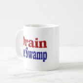 Blau-Halbtext im Sumpf zeichnen Kaffeetasse (Vorderseite Links)