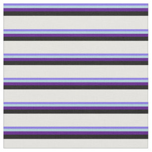 Blau, hellblau, Indigofarben, Schwarz und Minzcrem Stoff