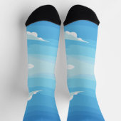 Blau & Hellblau Socken (Oben)