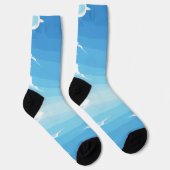 Blau & Hellblau Socken (Rechts)