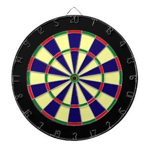 Blau, Hellgelb, Grün, Roter Metallkäfig Dartboard Dartscheibe