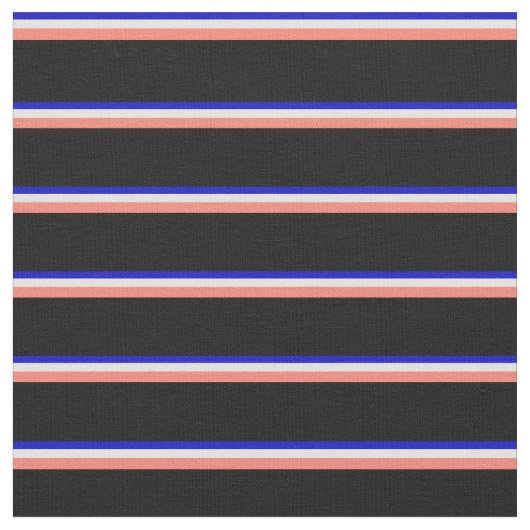 Blau, hellgelb, lachsfarben und schwarz stoff (Nahaufnahme)
