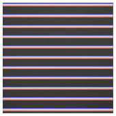 Blau, hellgelb, lachsfarben und schwarz stoff (Muster)