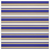 Blau, hellgelb und Goldenrod Linien Stoff (Muster)