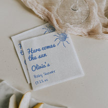 Blau hier kommt die auf der Hand gezogene Babydusc