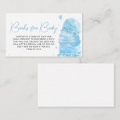 Blau Hier sind die Scoop Baby Shower Books for Bab Begleitkarte (Vorne/Hinten)
