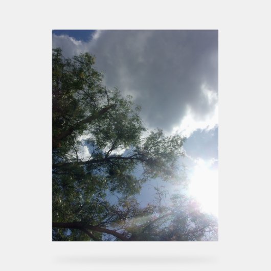 Blau-Himmel im Akrylsigndesign Acrylschild (Vorderseite)