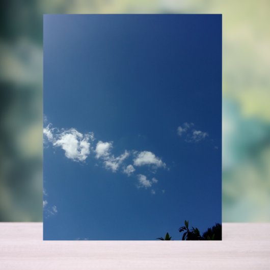 Blau-Himmel im Akrylsigndesign Acrylschild (Neutral)