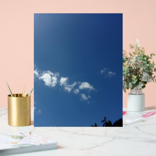 Blau-Himmel im Akrylsigndesign Acrylschild (Hochzeit)