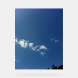 Blau-Himmel im Akrylsigndesign Acrylschild