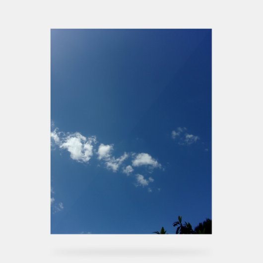 Blau-Himmel im Akrylsigndesign Acrylschild (Vorderseite)