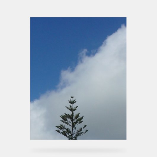 Blau-Himmel im Akrylsigndesign Acrylschild (Vorderseite)