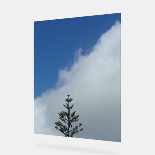 Blau-Himmel im Akrylsigndesign Acrylschild (Winkel)