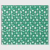 Blau-Hintergrund Geschenkpapier (Flach)