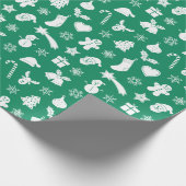 Blau-Hintergrund Geschenkpapier (Ecke)