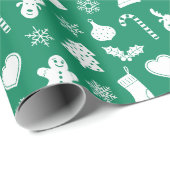 Blau-Hintergrund Geschenkpapier (Rolleneckpunkt)