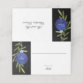 | Blau | Hochzeitsempfang Platzkarte (Außenseite Aufgefaltet)