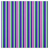 Blau, Hot Pink, Minze Creme, grün und schwarz Stoff (Muster)