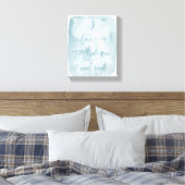 Blau I Liebe dich zum Mond und zurück Leinwanddruck (Insitu (Schlafzimmer))