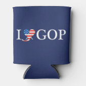 Blau "I Liebe GOP - 'Merica! Dosenkühler (Vorderseite)