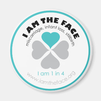 Blau Ich bin der Face-Magnet Magnet