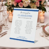 Blau im Gedächtnis unserer Klassenkameraden Wieder Sockelschild