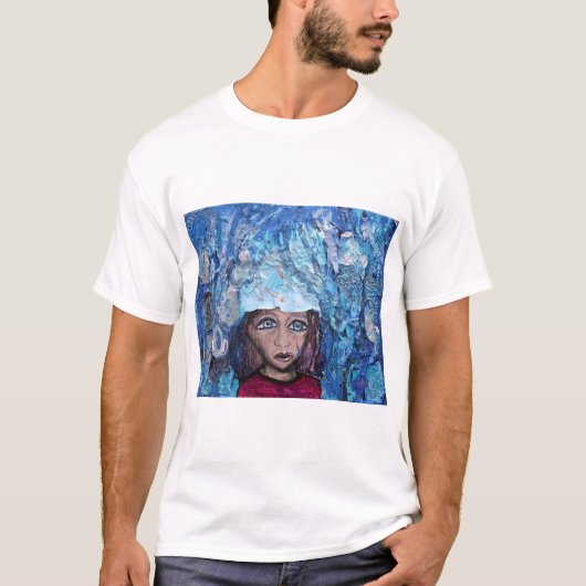 Blau im Regen T-Shirt (Vorderseite)
