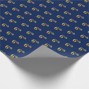 Blau, Imitat-Gold6. (6.) Geschenkpapier