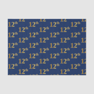 Blau, Imitate Gold 12. (Zwölfte) Event Tissue Pape Seidenpapier